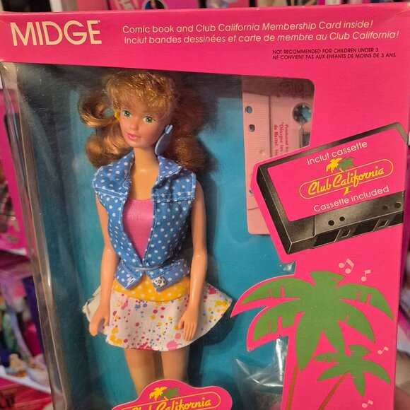 1987 #4442 Club California Barbie Midge - Picture 1 of 6